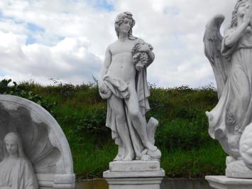 Bacchus - statue en pierre - 144 cm - blanc classique - romain