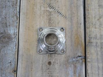 Rosette in Nickel glänzend, Tür-Rosetten Drückerrosetten Zimmertüren
