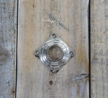 Rosette in Nickel glänzend, Tür-Rosetten Drückerrosetten Zimmertüren