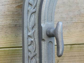 Porte de four en fonte - porte de poêle - avec vitre - semi-circulaire