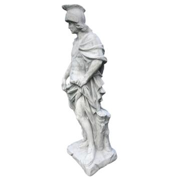 Statue en pierre d’Achille – 147 cm – force héroïque classique.