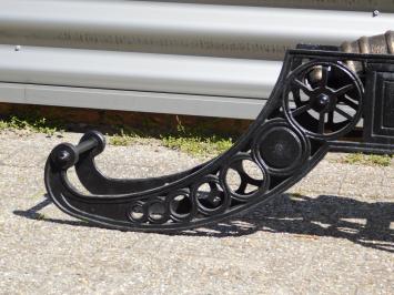 Canon – 164 cm – noir – décoration en fonte – grand
