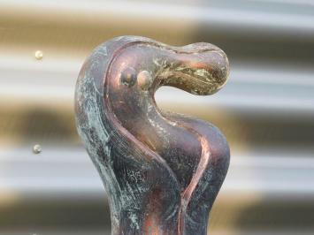 Abstract Spirit - auf Sockel - Stein - 92 cm - Kupferoptik