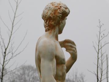 David - Polystone-Statue - 110 cm - klassischer Stil - weiß