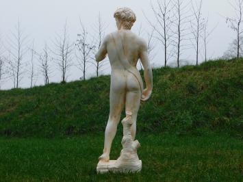 David - Polystone-Statue - 110 cm - klassischer Stil - weiß
