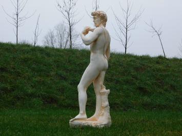 David - Polystone-Statue - 110 cm - klassischer Stil - weiß