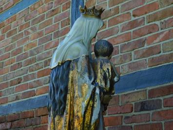 Maria met Jezus - polystone beeld - 130 cm - old-look
