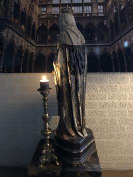 Maria met Jezus - polystone beeld - 130 cm - old-look