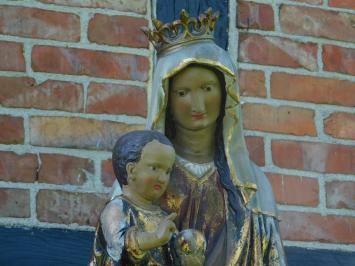 Maria met Jezus - polystone beeld - 130 cm - old-look