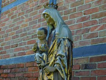 Maria met Jezus - polystone beeld - 130 cm - old-look