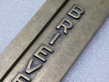 Boîte aux lettres « lettres » - verticale - laiton antique - porte d'entrée