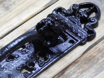 Poignée de porte garde dragon, médiévale, fer Couleur : noir