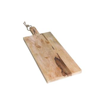 Serveerplank / snijplank, groot, keukenplank hout, 78 cm met handvat