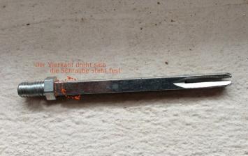 Alpertec Wechselstift verzinkt Befestigungsstift für Drückergarnitur Türdrücker Türbeschläge, 8x116mm, 32230480K1