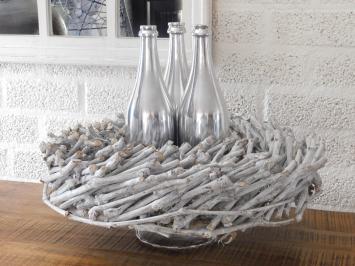 Luxuriöse stilvolle Flasche - Dekoration für Blumen/Zweige - Aluminium