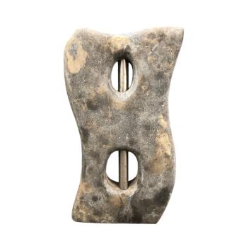 Waterornament kolom – 68 cm – granieten fontein – grijs
