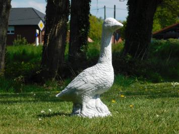 Gartenstatue Gans, Stein, Statue für den Garten oder am Teich