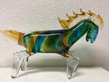 Glasgeblasenes Pferd, farbenfroh, schönes Design