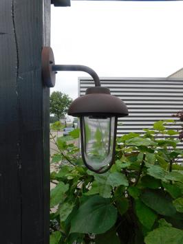 Lampe d'extérieur industrielle Travor, noir-brun ou alu