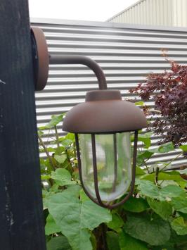 Lampe d'extérieur industrielle Travor, noir-brun ou alu