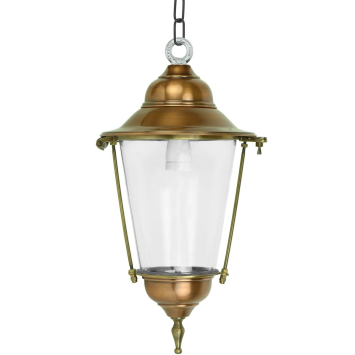 Hanglamp 'Sneek' brons - aan ketting - 54 cm - klassiek