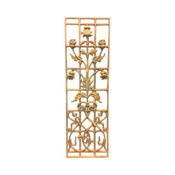 Gietijzeren wandornament bloemmotief