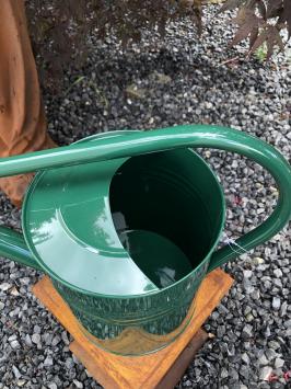 Garten Gießkanne klassisch Metall grün 7,5 Liter, schön!