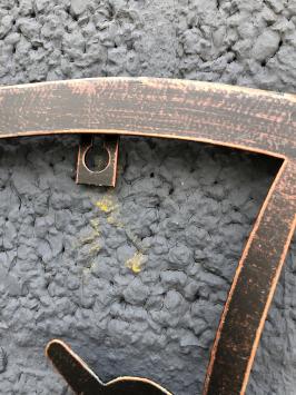 Metalen wandornament - herten in bos - silhouet - ovaal