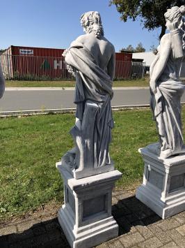 Bacchus - statue en pierre - 144 cm - blanc classique - romain