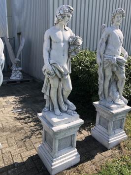 Bacchus - statue en pierre - 144 cm - blanc classique - romain