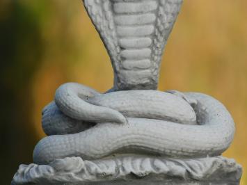 Cobra - stenen dierenbeeld - 26 cm - klassieke decoratie