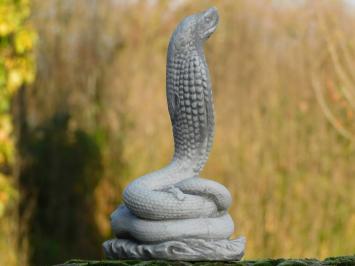 Cobra - stenen dierenbeeld - 26 cm - klassieke decoratie