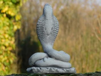 Cobra - stenen dierenbeeld - 26 cm - klassieke decoratie