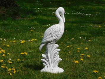 Dekorative und anmutige Tierstatue, Gartenstatue Kran, Stein
