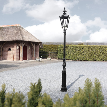  Lampadaire classique - 290 cm - noir ou vert - aluminium