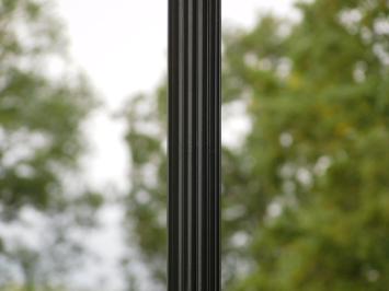 Tuinlantaarn, nostalgische / klassieke buitenverlichting, donkergroen, 290 cm