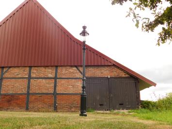 Tuinlantaarn, nostalgische / klassieke buitenverlichting, donkergroen, 290 cm