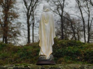 Maria - mit Rosenkranz - Polystone Statue - 44 cm - in Farbe
