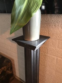 Colonne - pilier en bois - 99 cm - style grec/romain - gris