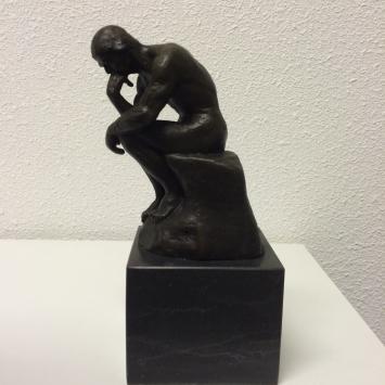 Skulptur Bronze, der Denker
