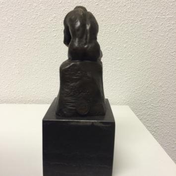 Skulptur Bronze, der Denker