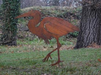 Atmosphera Deko-Reiher 'Howard', 73 Cm, Metall, Mehrfarbig – Garten- & Wohnaccessoire