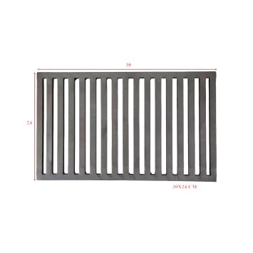 Grille de ventilation - en acier résistant à la chaleur - 30 cm x 24 cm