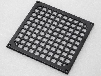 Grille carrée - grille de ventilation en fer noir - 20 cm