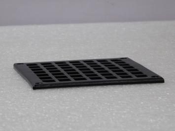Schwarzes Eisenluftgitter - Lüftungsgitter - 14,5 cm