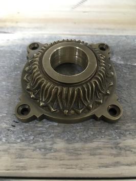 Türrosette, Messing Patina Haustür