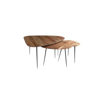 Fraaie set van 3 tafels die samen een grote salontafel vormen
