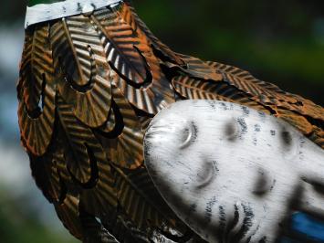 2er Set Enten - Metallstatuen - in Farbe und Detail