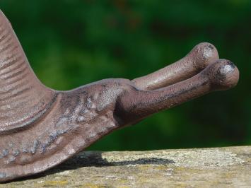 Schnecke - Gusseisenstatue - 12 x 31 cm - Stiefelknecht