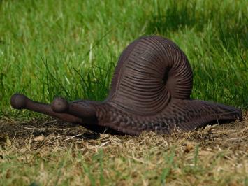 Schnecke - Gusseisenstatue - 12 x 31 cm - Stiefelknecht